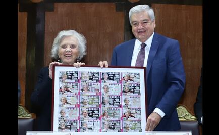 Elena Poniatowska es homenajeada por la Lotería Nacional