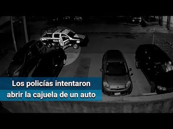 Captan en video a policías de Nicolás Romero en supuesto robo de autopartes