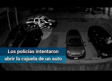 Captan en video a policías de Nicolás Romero en supuesto robo de autopartes