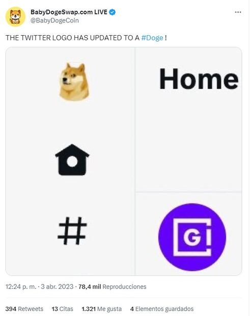 Usuarios reportaron el cambio del logo de Twitter. Foto: Captura de pantalla tomada de Twitter
