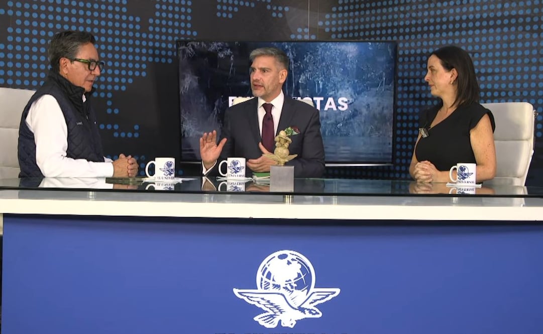 El director general del Observatorio Nacional Ciudadano, Francisco Rivas, en Con los de Casa, junto a David Aponte y Maite Azuela. Foto: Especial