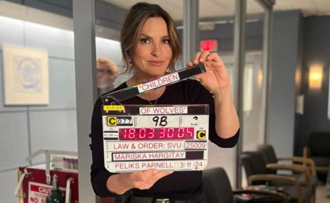 La protagonista de "La Ley y el Orden" Mariska Hargitay. Foto: Instagram oficial del programa y de la actriz.