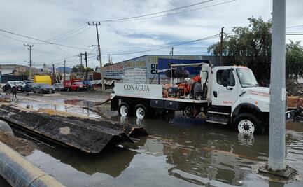 ¿Qué trabajos está realizando la Conagua en la zona inundada de Chalco?  