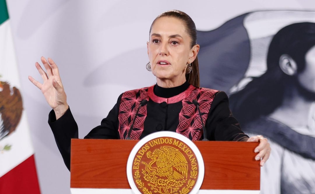 La presidenta Claudia Sheinbaum en la “Mañanera del Pueblo” el 2 de septiembre de 2026 en Palacio Nacional. Foto: Diego Simón Sánchez/ EL UNIVERSAL