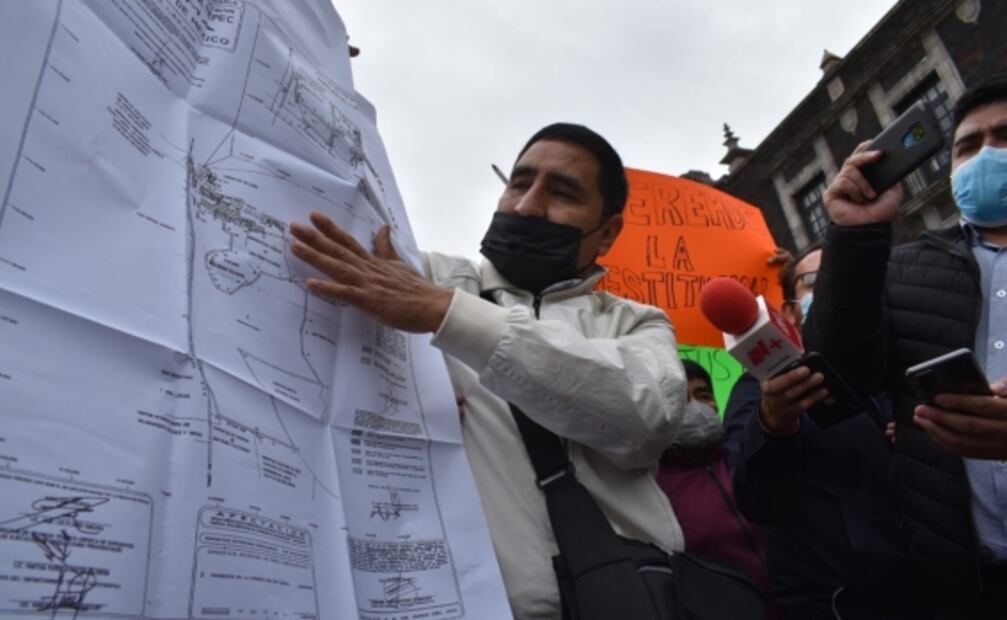 Artesanos se manifiestan por presunto despojo de predio en Lerma