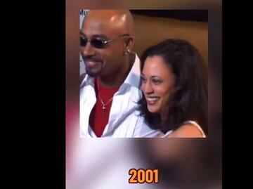 Desmienten video donde supuestamente Kamala Harris aparece posando junto al rapero 'Diddy' en 2001