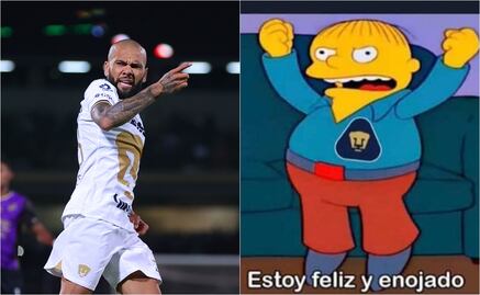 Dani Alves debutó con Pumas y los memes no lo perdonan