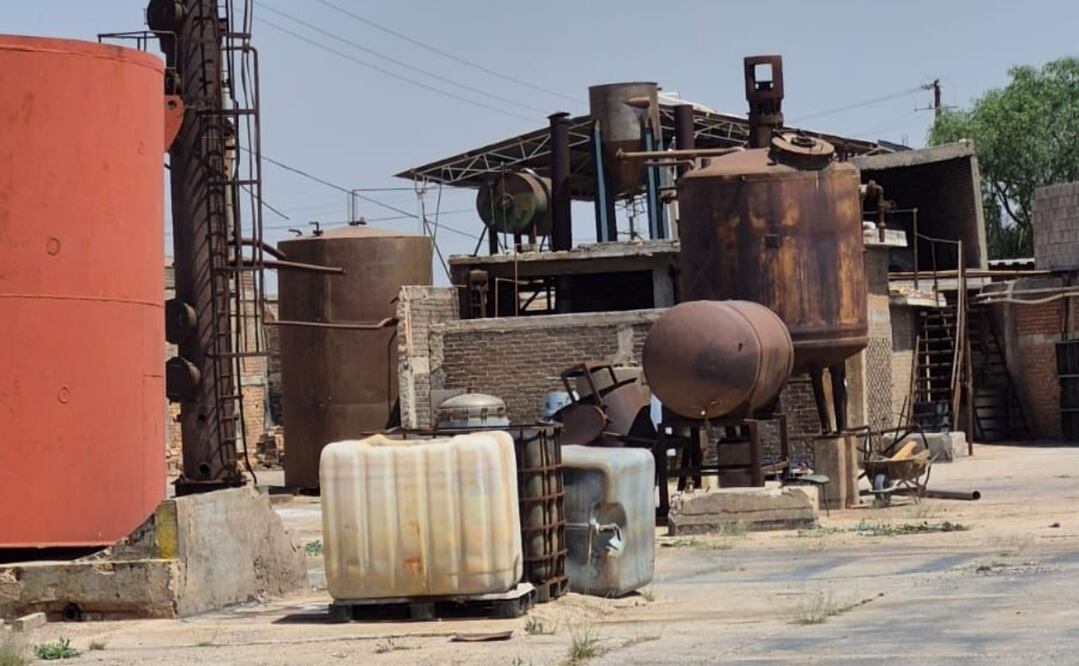 Narcolaboratorio cateado en San Luis Potosí. Foto: Especial