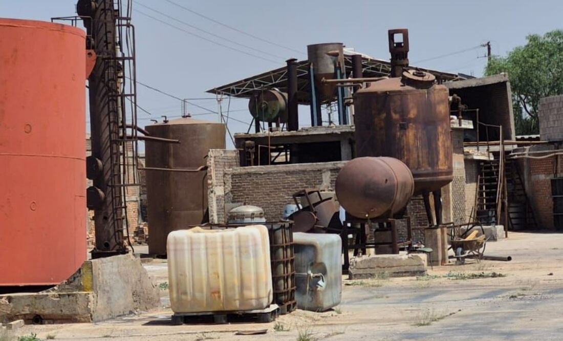 Narcolaboratorio cateado en San Luis Potosí. Foto: Especial