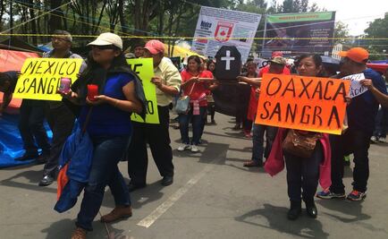 Marcha CNTE hacia Balderas; realizará valla humana