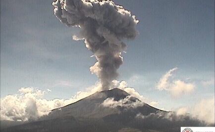 En las últimas 24 horas, van 3 explosiones del volcán Popocatépetl