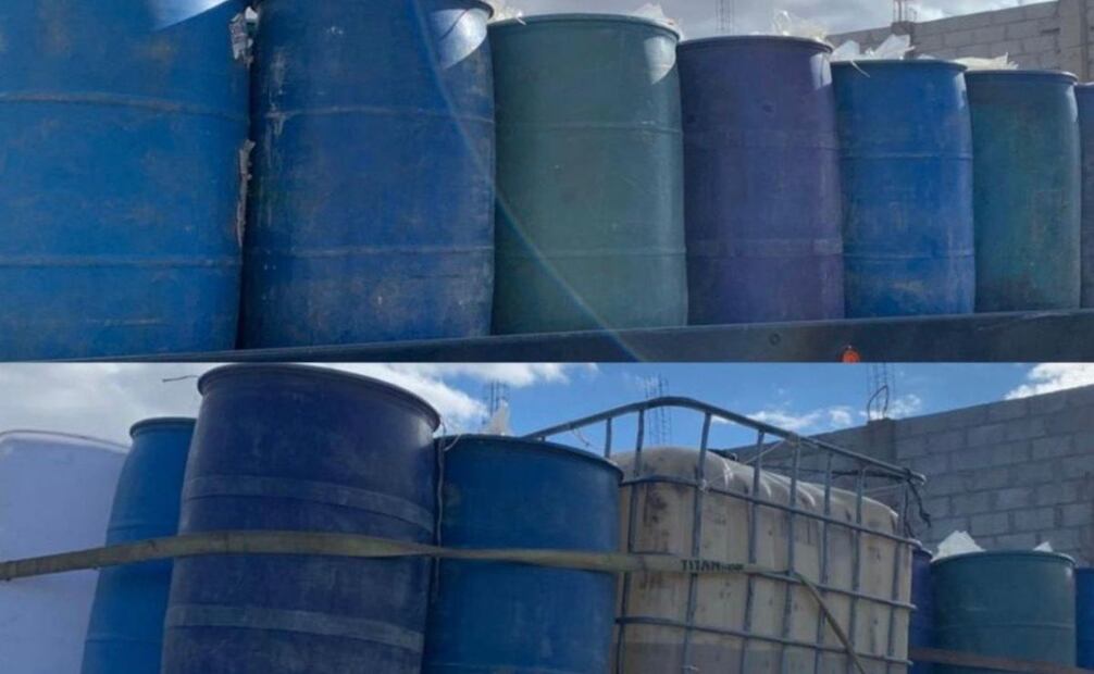 Contenedores para transportar combustible (06/01/2026). Foto: Especial