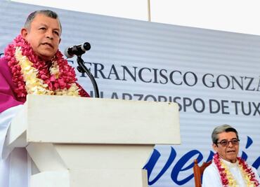 José Francisco González asume arzobispado de Tuxtla Gutiérrez y recuerda al Papa Francisco; "debemos ser artesanos de la paz", dice