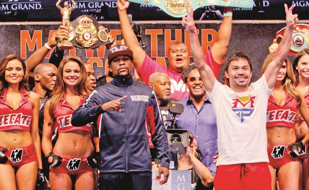 El espectáculo comenzó para la <I>Pelea del MIlenio</I>; miles de aficionados pagaron para atestiguar que Manny y Floyd cumplieran con la báscula. En la reventa un boleto alcanzó hasta 350 dólares