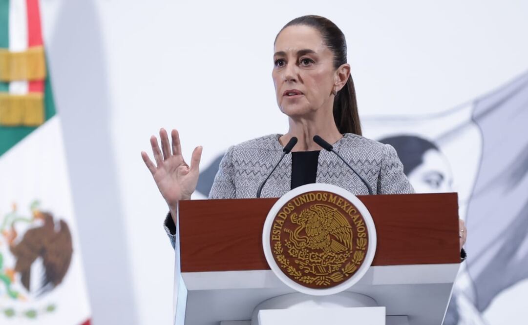 Conferencia del pueblo encabezada por la presidenta, Claudia Sheinbaum Pardo en el salón de tesorería del Palacio Nacional. Foto: Fernanda Rojas / EL UNIVERSAL