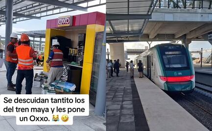 Exhiben mini Oxxo en el Tren Maya y es viral en redes sociales