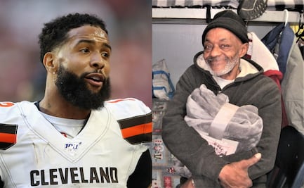 Odell Beckham Jr. regala de Navidad 100 cobijas a personas sin hogar 