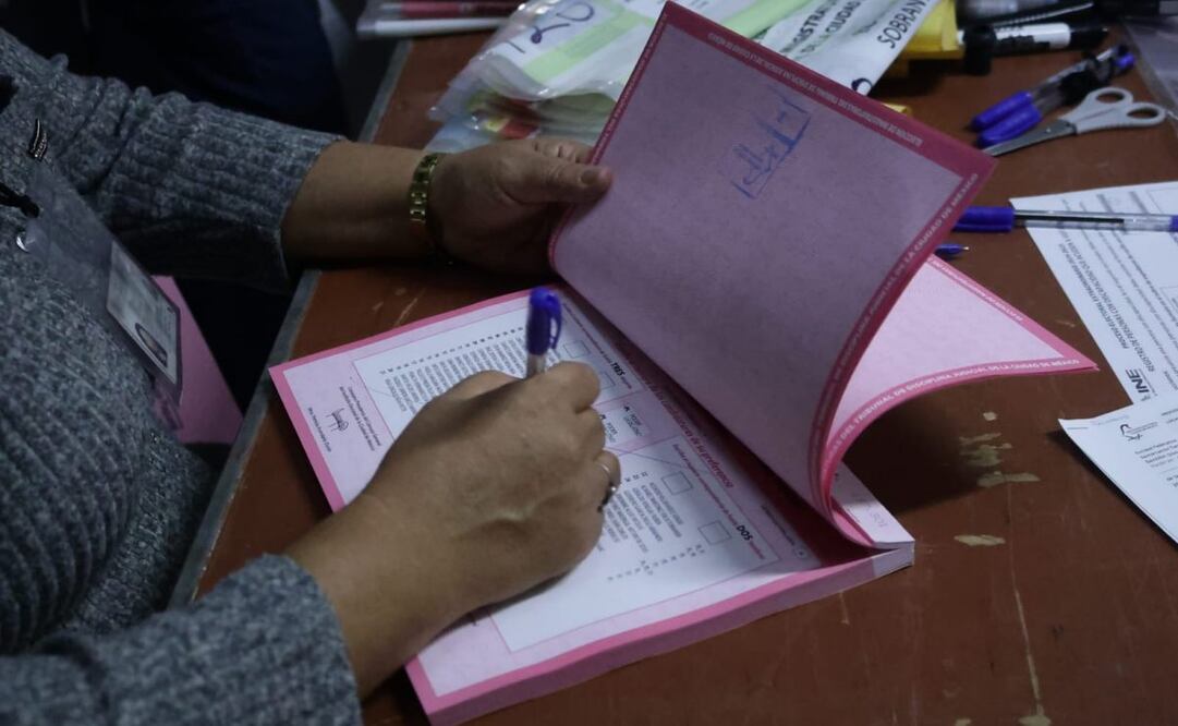 Boletas de la elección judicial. Foto: Fernanda Rojas/ EL UNIVERSAL