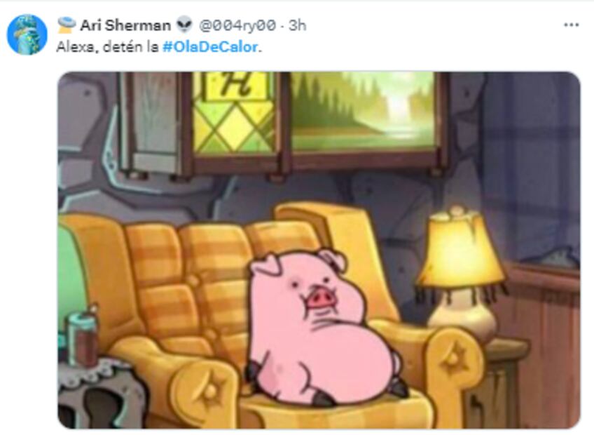 Memes ola de calor. Foto: Captura de pantalla