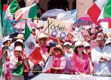 INE desmiente señalamientos de financiamiento de la Marea Rosa