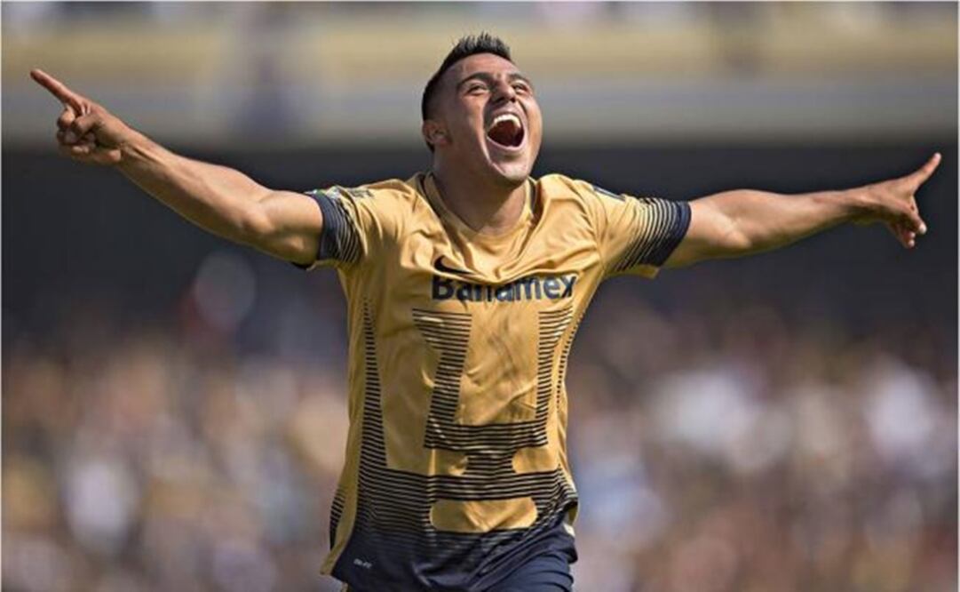 Cortés celebrates his score. (Photo: Imago7)