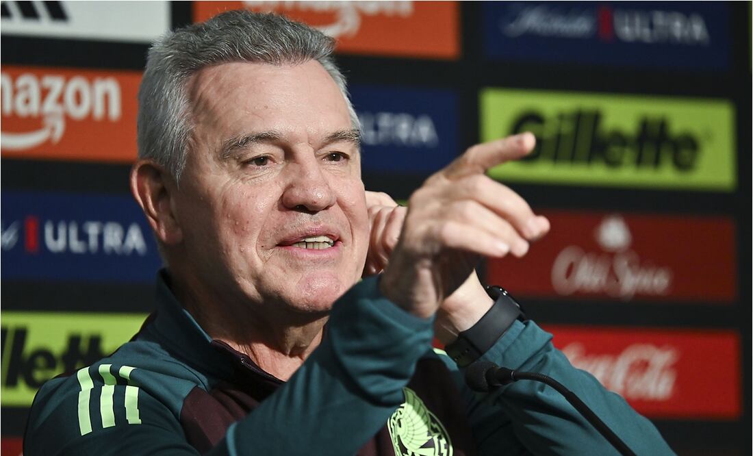 Javier Aguirre durante una conferencia con la Selección Mexicana. FOTO: IMAGO7