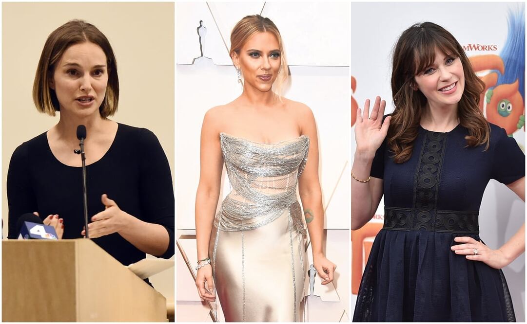 Natalie Portman, Scarlett Johansson y Zooey Deschanel. Foto: Archivo