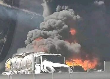 Explota pipa tras choque múltiple en autopista México-Querétaro; reportan cierre total de la vialidad con dirección a CDMX