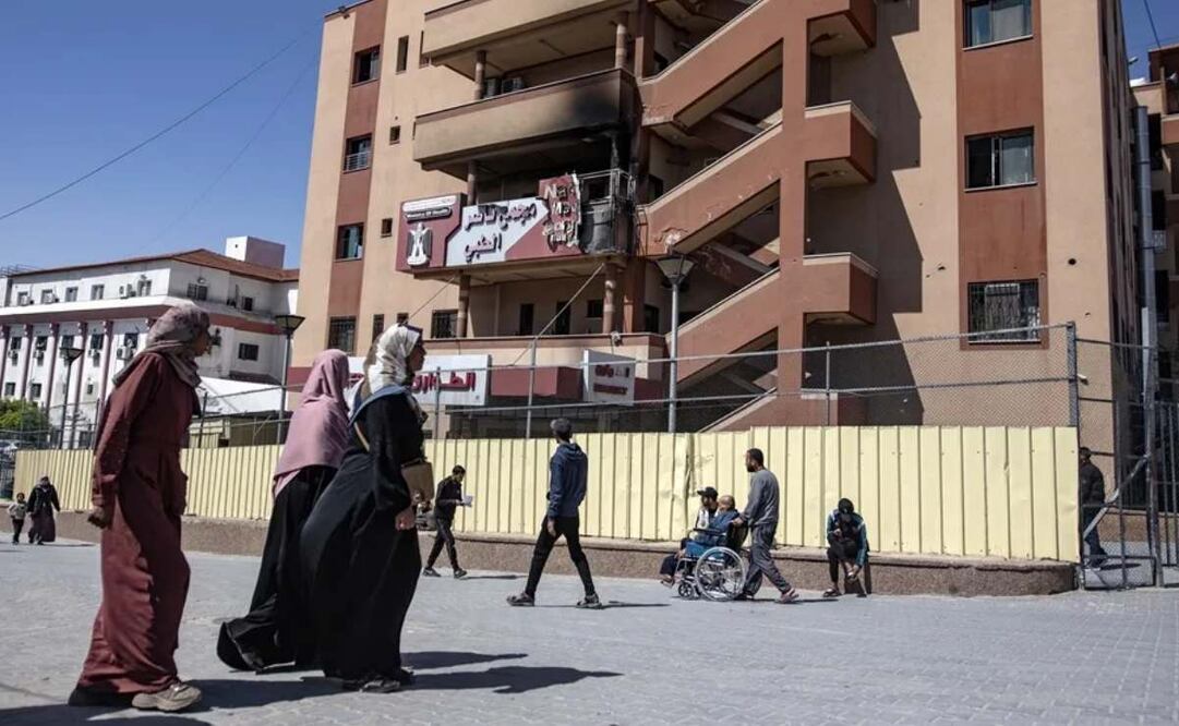 El hospital Nasser del sur de Gaza, Los periodistas acudían a ese lugar para poder tener una buena vista hacia el este de la localidad de Jan Yunis y porque la conexión eléctrica y de internet era buena. Foto: EFE/ Archivo