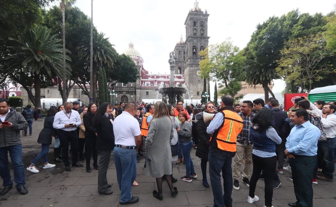 Puebla se suma al macrosimulacro realizado este lunes a nivel nacional. Foto: Omar Contreras / EL UNIVERSAL