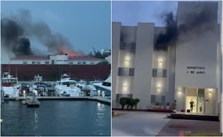 Se registra incendio en Escuela Náutica Mercante de Veracruz; tres jóvenes resultan intoxicados