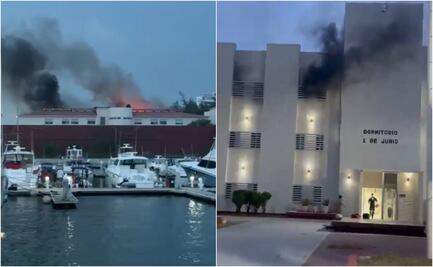 Se registra incendio en Escuela Náutica Mercante de Veracruz; tres jóvenes resultan intoxicados