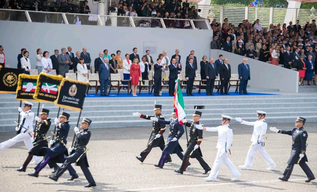 Cadetes del Ejército Mexicano desfilaron por motivo del Día Nacional de Francia (Foto: xxxxxxxxx / Archivo)