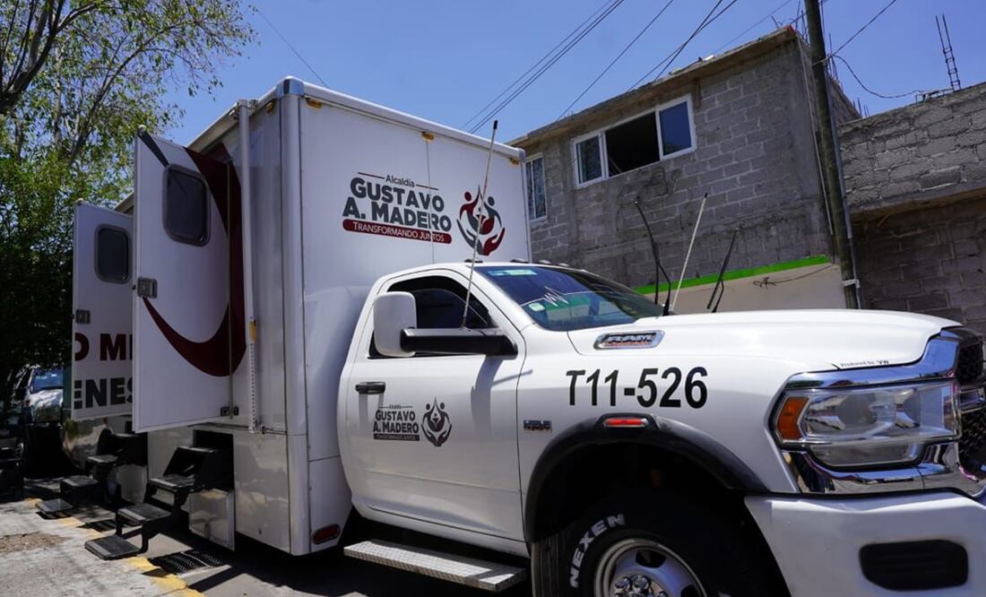 La alcaldía Gustavo A Madero instaló dos unidades médicas móviles en la zona, con personal médico y de farmacia. Foto: Especial