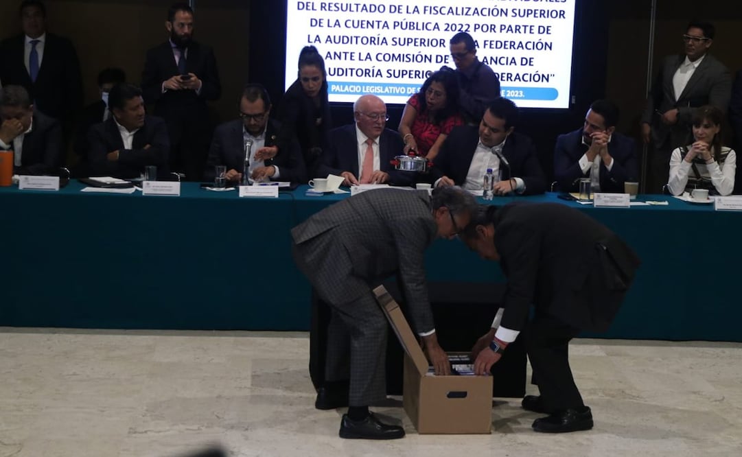 Auditor Superior de la Federación, David Colmenares en entrega de primera parte de Cuenta Pública 2022. Foto: Carlos Mejía/EL UNIVERSAL