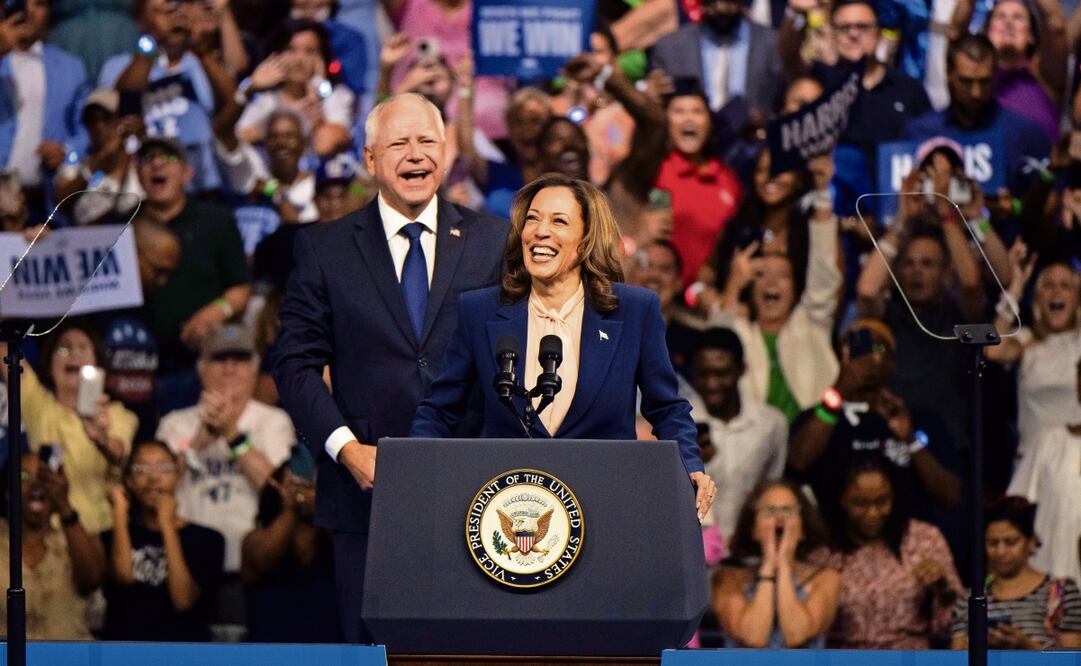 Campaña de Kamala Harris compra espacios para anuncios electorales. Foto: Joe Lamberti | AP