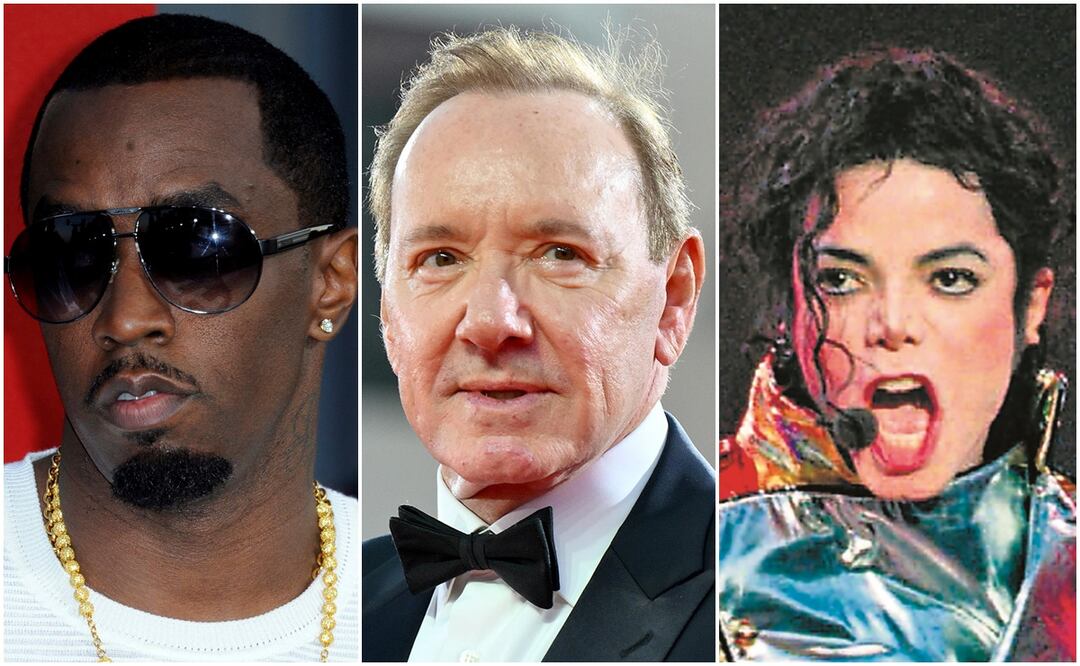 Sean "Diddy" Combs, Kevin Spacey, Michael Jackson y otros 10 famosos que han sido señaladas por delitos sexuales.