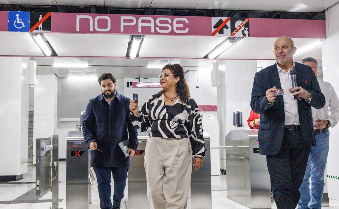 La jefa de gobierno, Clara Brugada, anunció que para finales de abril se espera la reapertura de cuatro estaciones de la línea 1 del Metro. Foto: Yaretzi Osnaya / EL UNIVERSAL