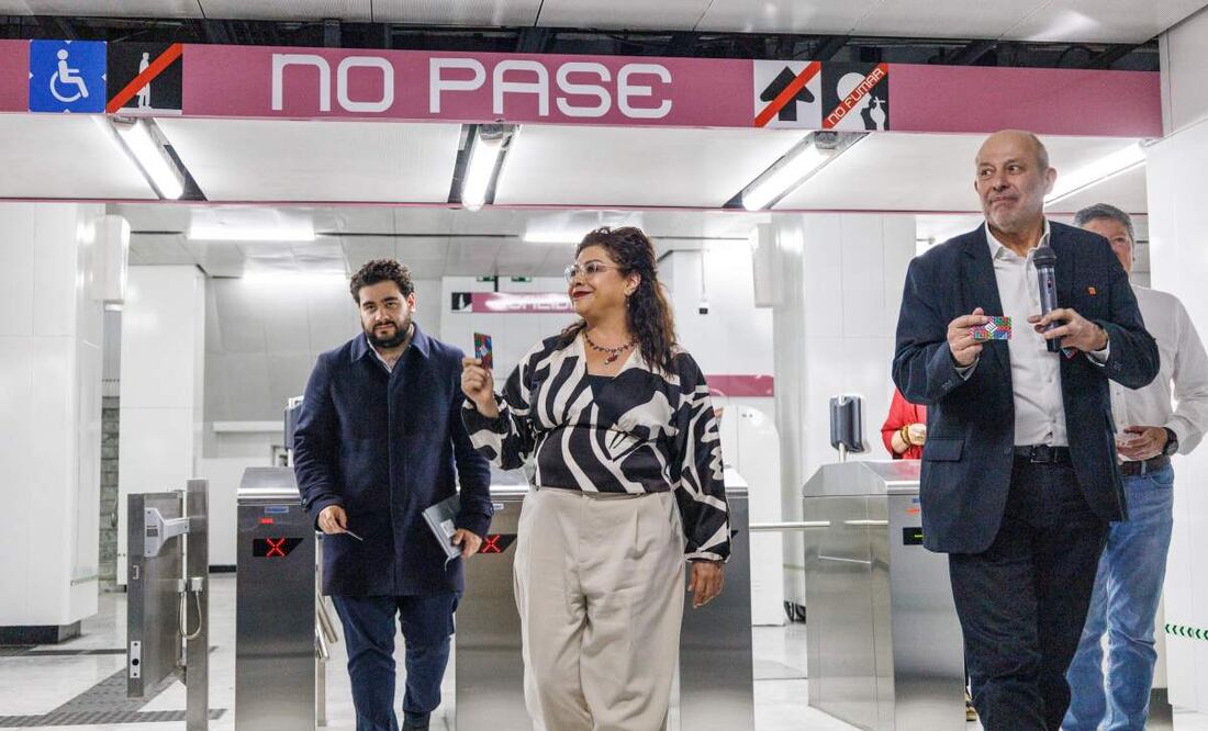 La jefa de gobierno, Clara Brugada, anunció que para finales de abril se espera la reapertura de cuatro estaciones de la línea 1 del Metro. Foto: Yaretzi Osnaya / EL UNIVERSAL