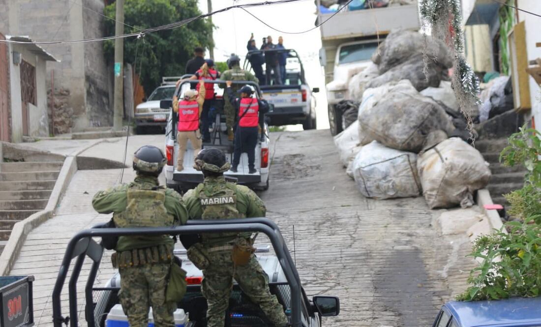Operativos de seguridad en colonias de Tulpetlac, Edomex (29/08/2025). Foto: Especial