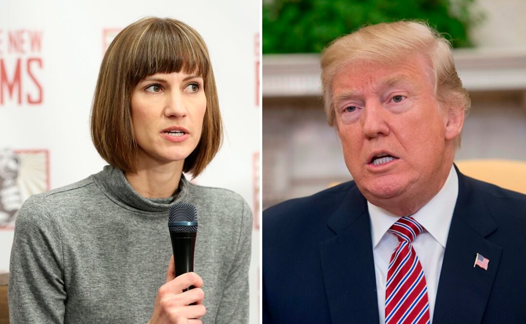 Rachel Crooks, una de las 19 mujeres que aseguran que Trump se propasó sexualmente con ellas en el pasado (Foto: AFP/AP)