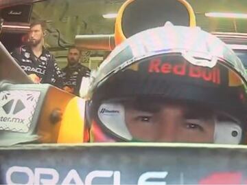 El emotivo video donde Checo Pérez llora en su auto tras quedar eliminado del GP de México