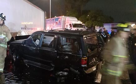 Persecución de tráiler en pleno Circuito Interior acaba en carambola