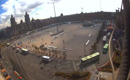 Al grito de "aumento a la tarifa", llega al Zócalo marcha de transportistas