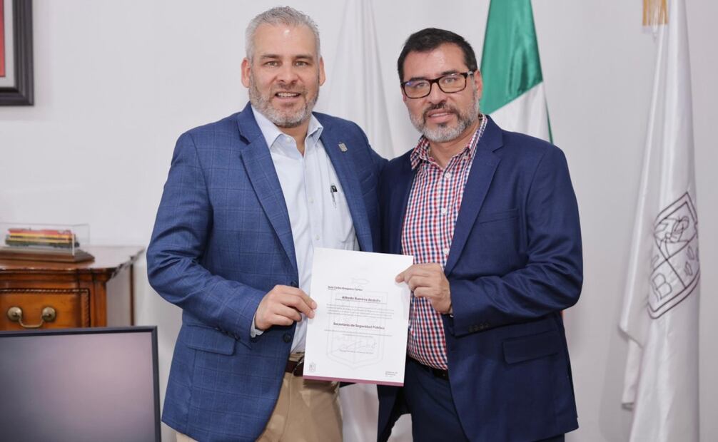 Juan Carlos Oseguera Cortés, exsecretario secretario de Seguridad en Michoacán (16/11/2025). Foto: Captura de pantalla
