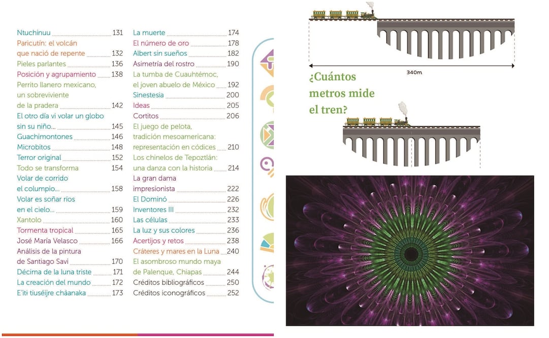Uno de los errores más notorios es la identificación de otras ciencias con el denominador común de matemáticas, destacado en color rosa mexicano en Múltiples lenguajes, 5o. grado.