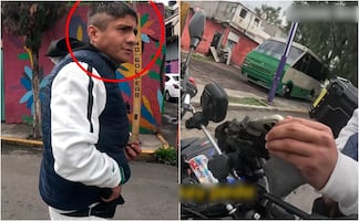 VIDEO: conductor de moto es víctima de asalto por pasajero; incidente quedó grabado con cámara deportiva