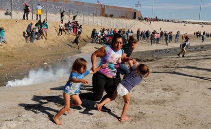 La foto de la agresión a migrantes en Tijuana que molestó a algunos en EU