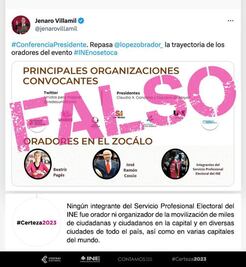INE se deslinda; afirma que su personal no convocó o organizó movilización