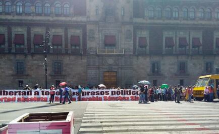 Organizaciones protestan frente a Palacio Nacional 